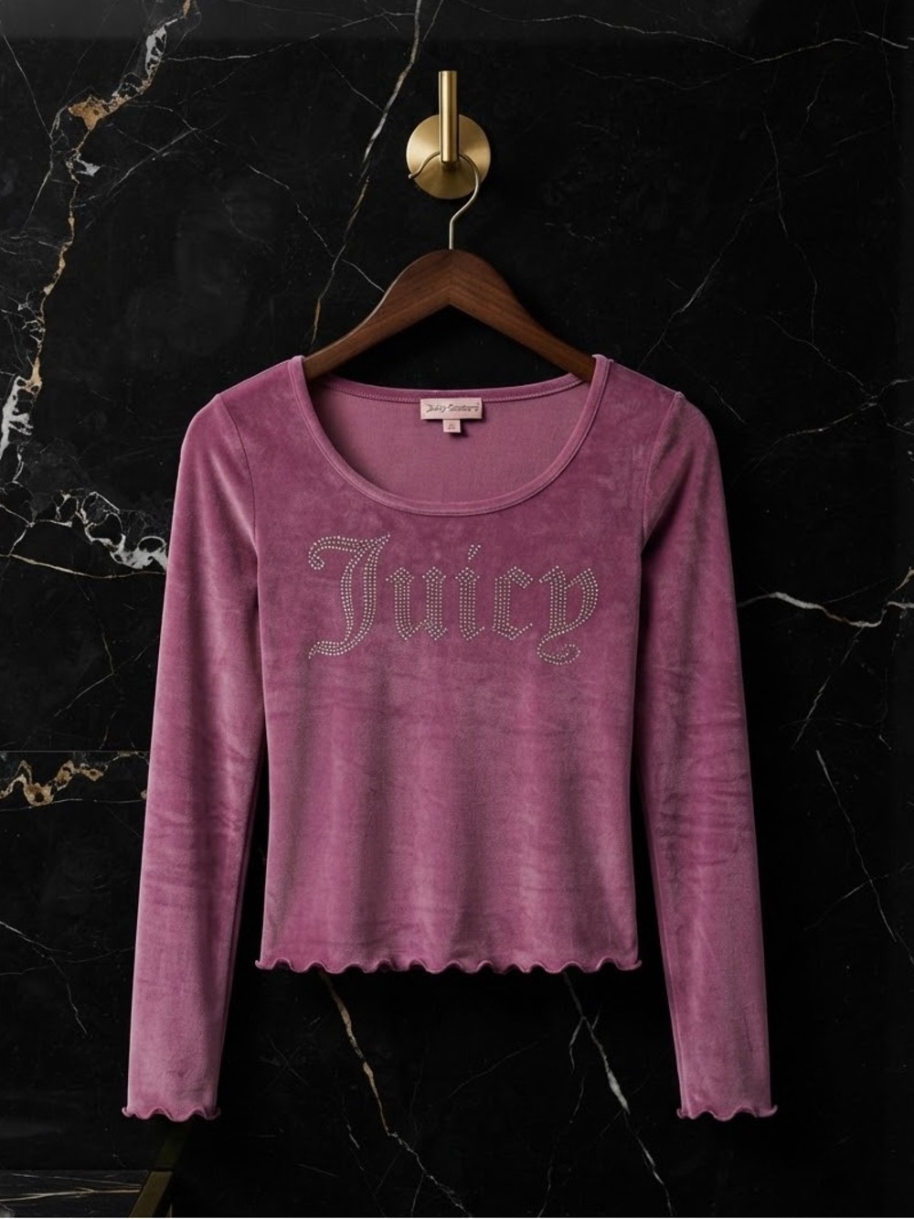 NWT JUICY COUTURE XL VELOUR BLING 
LOUNGEWEAR PJ TOP